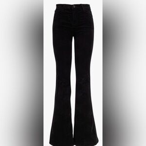 J BRAND
Valentina Black Velvet High-Rise Flare Jean